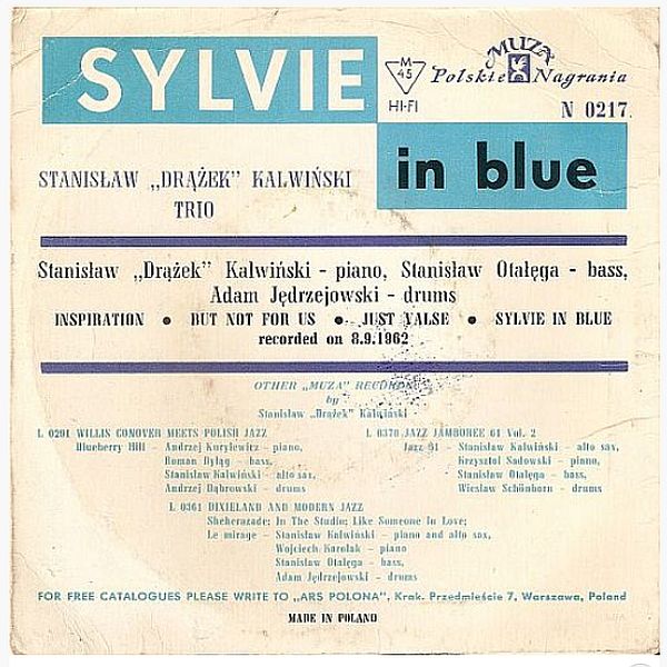 https://www.discogs.com/release/7109921-Stanis%C5%82aw-Kalwi%C5%84ski-Trio-Sylvie-In-Blue