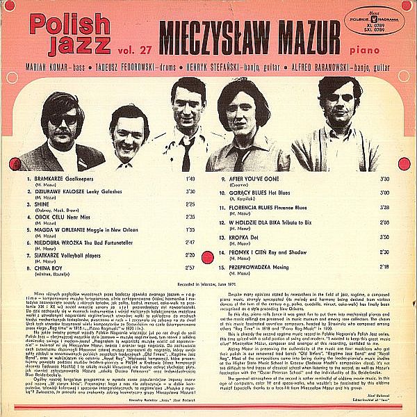 https://www.discogs.com/release/7565805-Mieczys%C5%82aw-Mazur-%D0%9F%D0%BE%D0%BB%D1%8C%D1%81%D0%BA%D0%B8%D0%B9-%D0%94%D0%B6%D0%B0%D0%B7-27