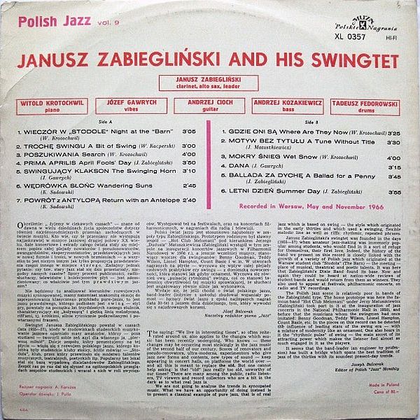 https://www.discogs.com/release/8037471-Janusz-Zabiegli%C5%84ski-And-His-Swingtet-Janusz-Zabiegli%C5%84ski-And-His-Swingtet