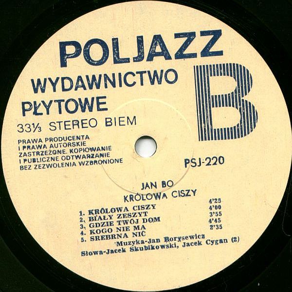 https://www.discogs.com/release/1101327-Jan-Bo-Kr%C3%B3lowa-Ciszy