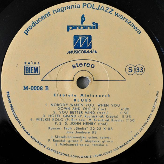 https://www.discogs.com/release/2710079-El%C5%BCbieta-Mielczarek-Blues-Koncert